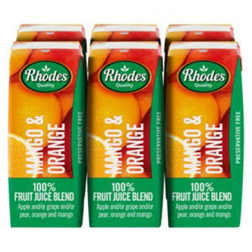 Rhodes Juice 100% Mango Orange 1 x 200Ml