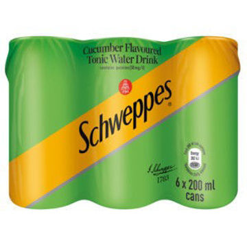 Csd Schwepps Can Tonic Cucumber 1 x 200Ml