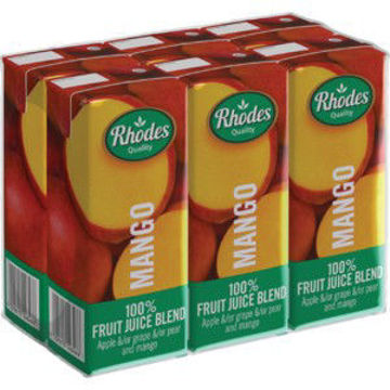 Rhodes Juice 100% Mango 1 x 200Ml