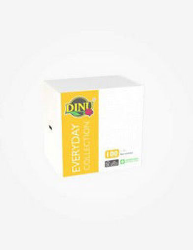 Dinu Paper Serviettes 1 Ply Econ White 1 x 100`s