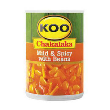 Koo Veg Chakalaka Beans Mild & Spicy 1 x 410G