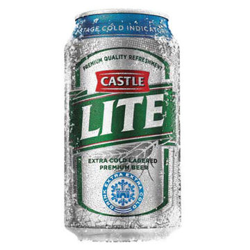Castle Lite Beer Can Ml x 24.0000
