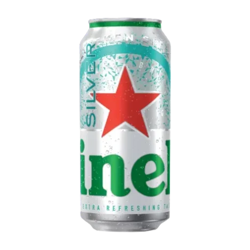 Picture of HEINEKEN DiscontinuedBeer Cans Silver 440Ml x 24