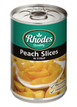 Picture of RHODES Fruit Peach Slices 410G x 12