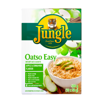 Picture of JUNGLE OATS Porridge Oatso Easy Apple Cinamo 500G