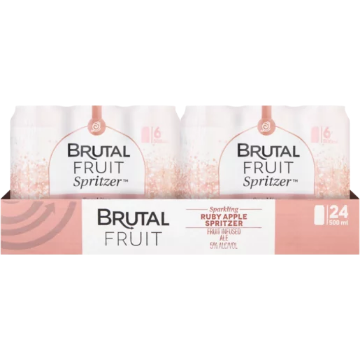 Picture of BRUTAL FRUIT Spkl Cans Ruby Apple Spritzer 500Ml x 24