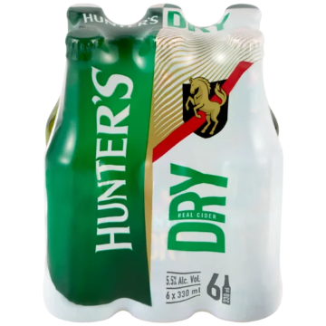 Picture of HUNTERS Cider Dry Nrb 330Ml x 6