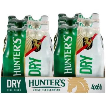 Picture of HUNTERS Cider Dry Nrb 330Ml x 24