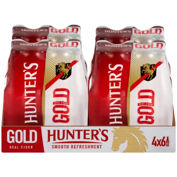Picture of HUNTERS Cider Gold Twister Nrb 330Ml x 24