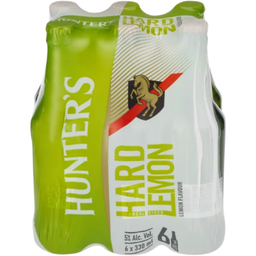 Picture of HUNTERS Cider Hard Lemon Nrb 330Ml x 6