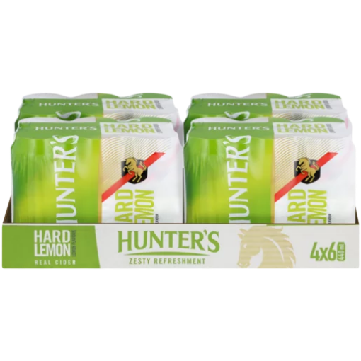 Picture of Hunters Cider Hard Lemon Can 440Ml x 24